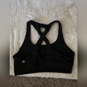 lululemon athletica Black Cross-Back Sports Bra Size 8